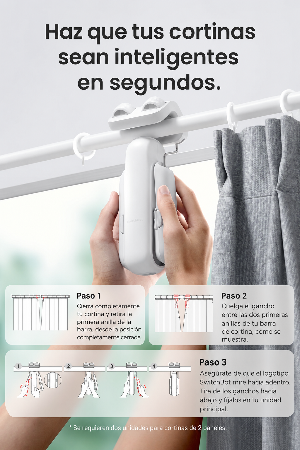 Corredor de persianas electricas
